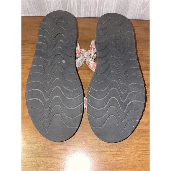 Universal Thread Women's Sport Sandals Size 8 Floral Coral Yellow Green Strappy - Picture 5 of 13